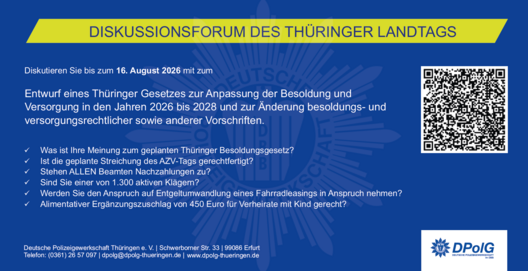 Diskussionsforum des Thüringer Landtages