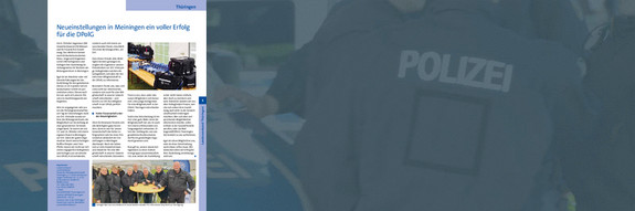Zur aktuellen Ausgabe des Magazins Polizeispiegel Thüringen